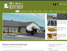 Tablet Screenshot of mrsyoderskitchen.com